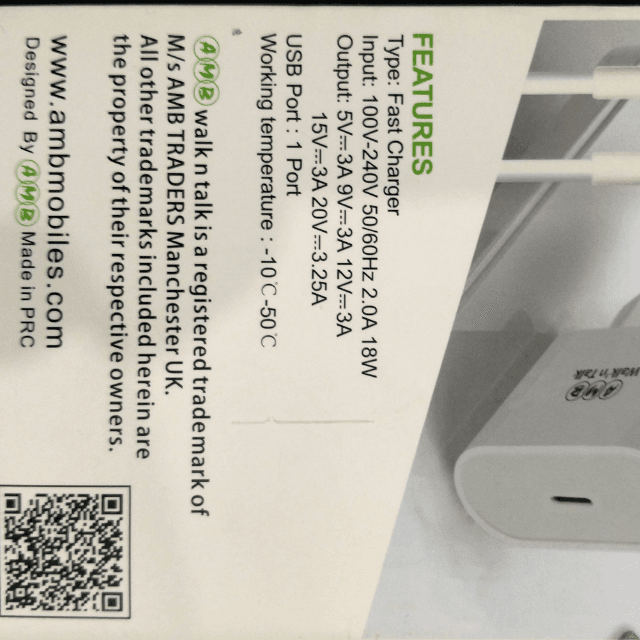 Amb Iphone PD Duo pack 18w